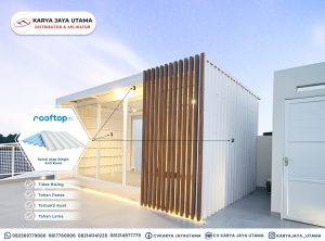 Atap uPVC Rooftop untuk Container House dan Wall Cladding