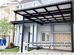 5 Desain Carport Minimalis Populer untuk Rumah Tinggal