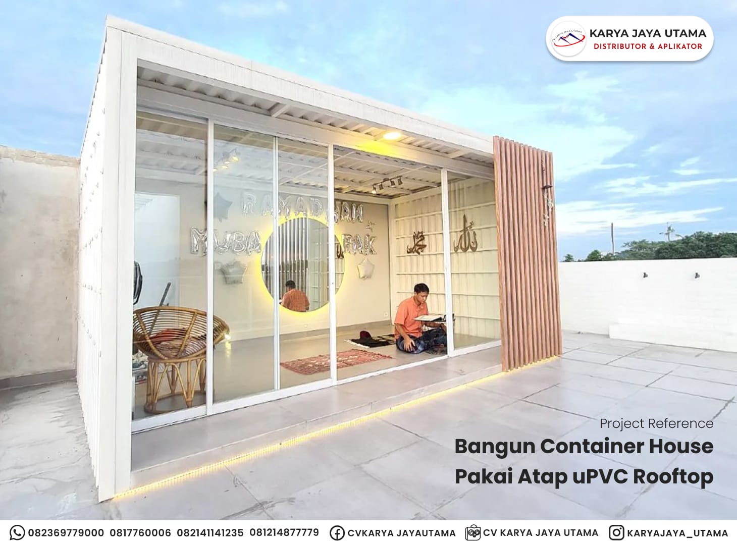 Referensi Proyek: Container House Pakai Atap uPVC