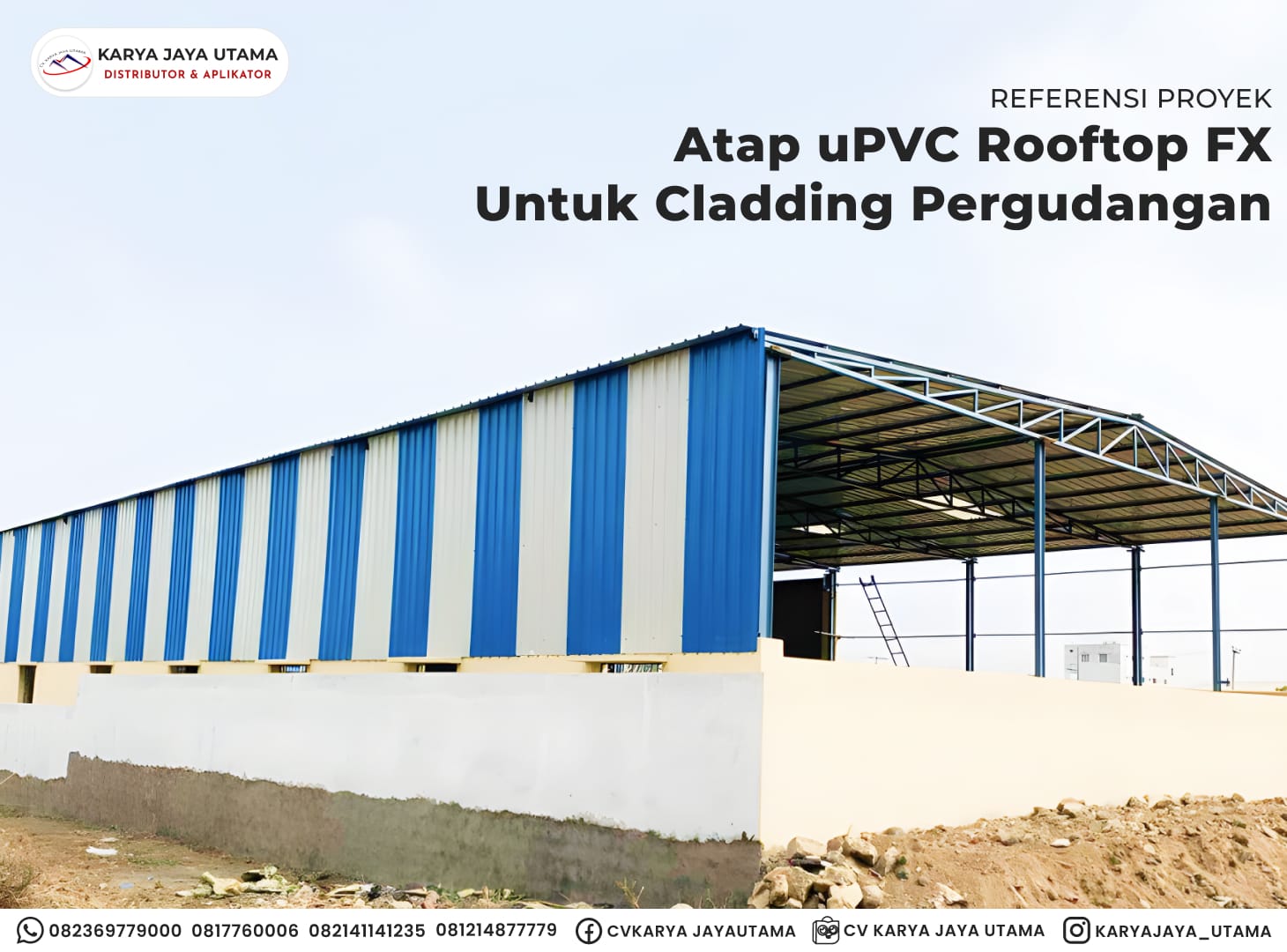 Atap uPVC Rooftop FX atau Atap Single Layer untuk cladding bangunan | Atap Formax